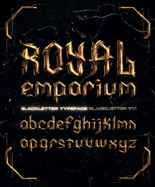 Royal Emporium - Typeface - Dark White Design & Visual Emporium