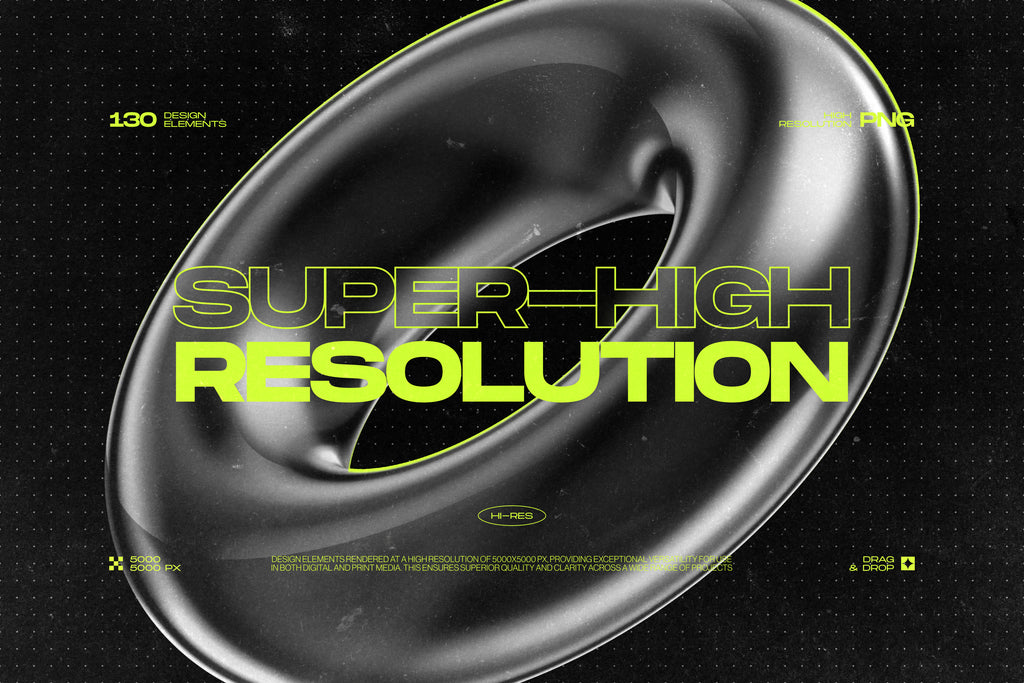 130 Black 3D Elements Collection Vol.1 - by Samolevsky