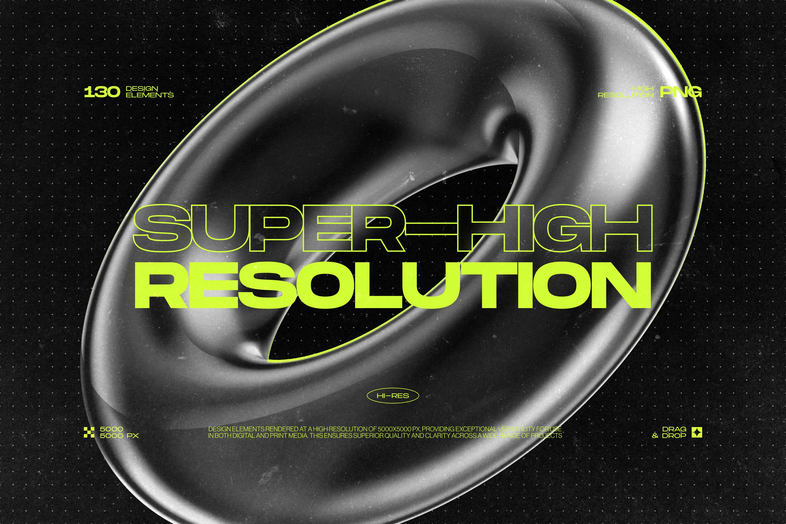 130 Black 3D Elements Collection Vol.1 - by Samolevsky