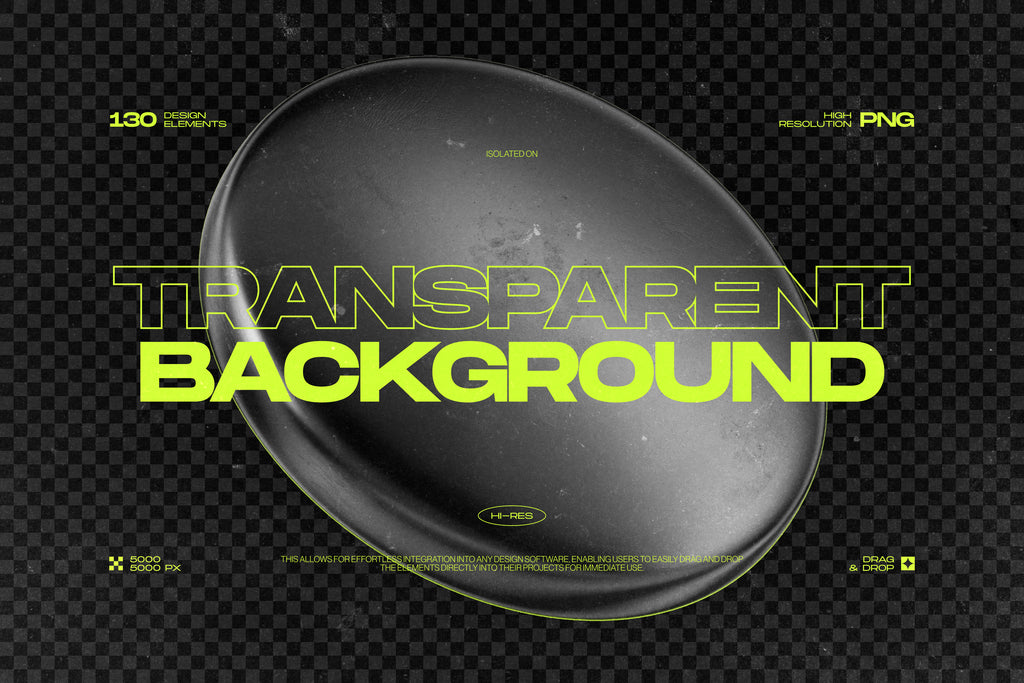 130 Black 3D Elements Collection Vol.1 - by Samolevsky