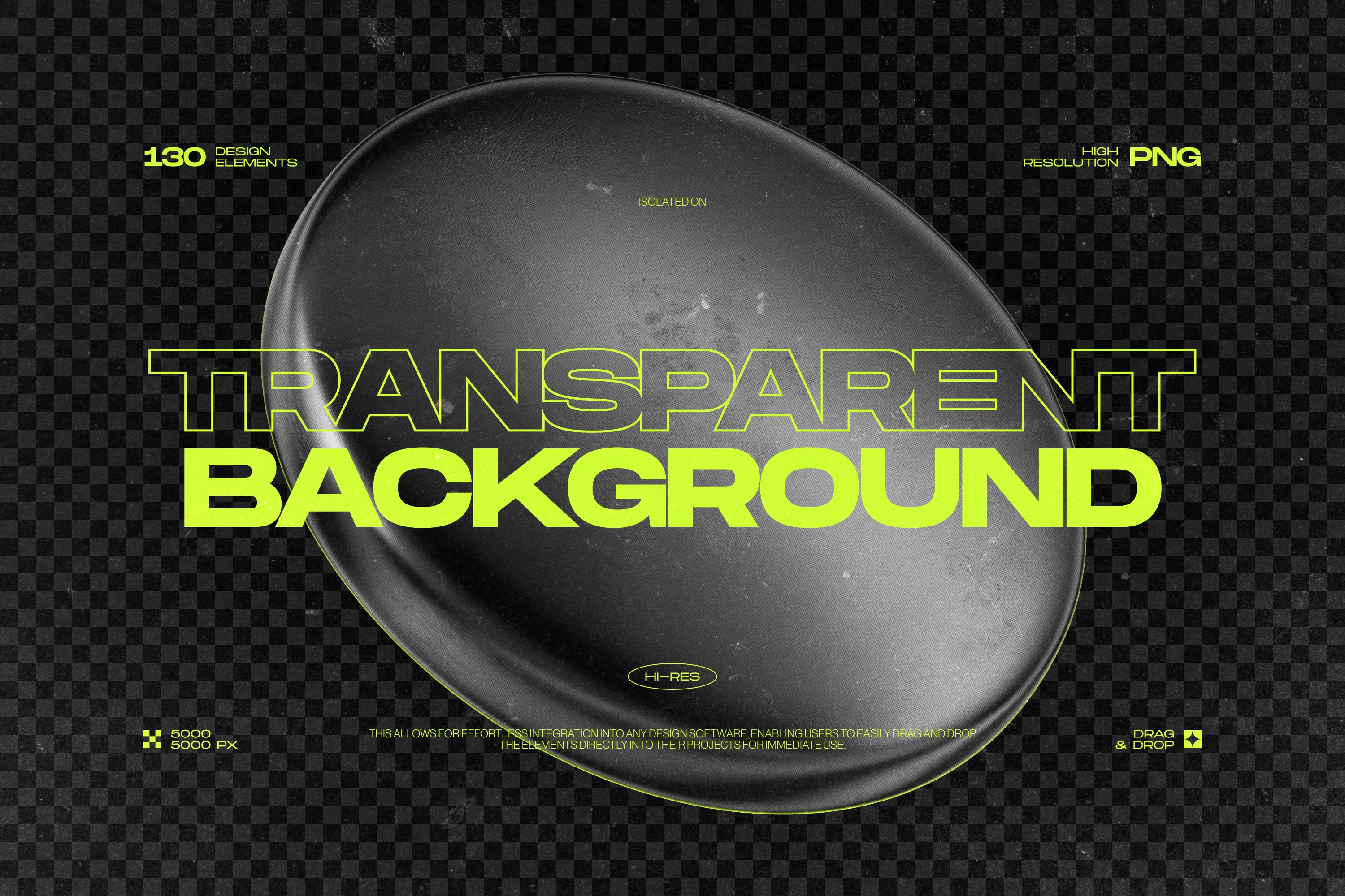 130 Black 3D Elements Collection Vol.1 - by Samolevsky