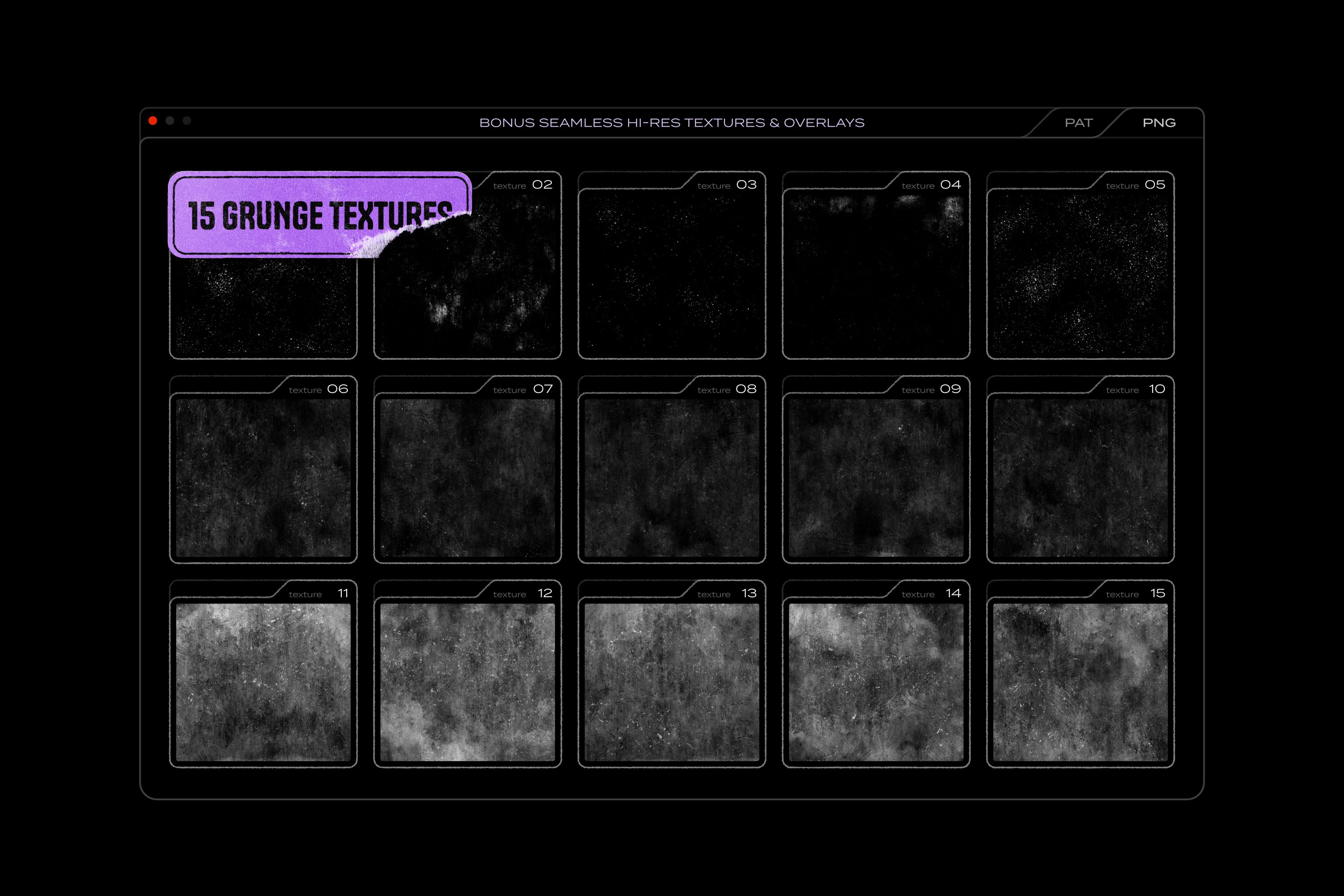 150 Geometric Shapes With Distressed Edges - by Samolevsky