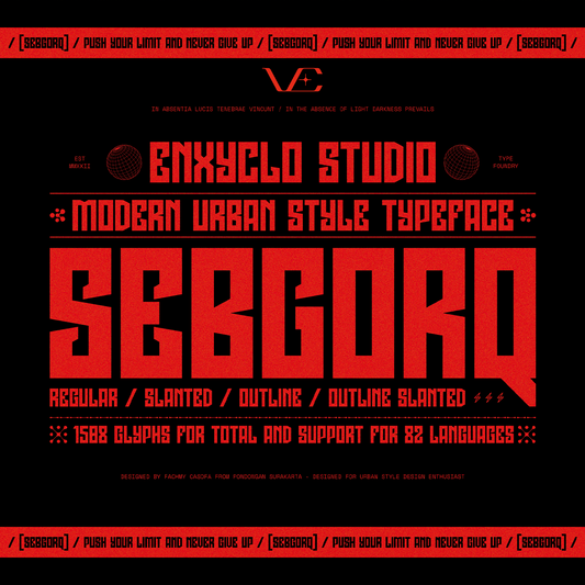 NCL SEBGORQ • Experimental Typeface