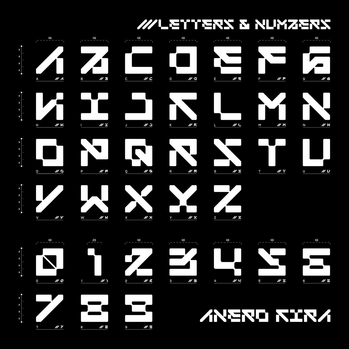 ANERO • Modern Geometric Typeface