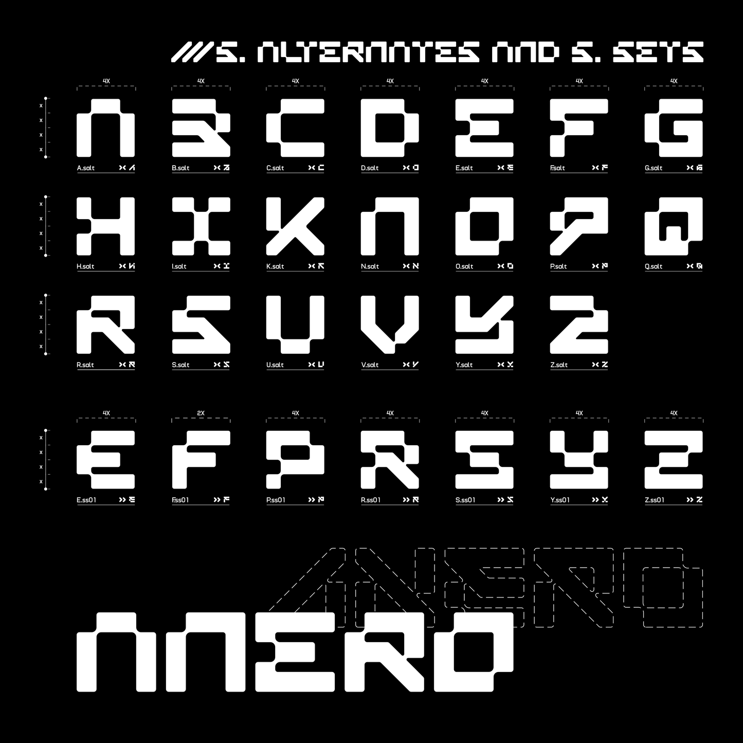 ANERO • Modern Geometric Typeface