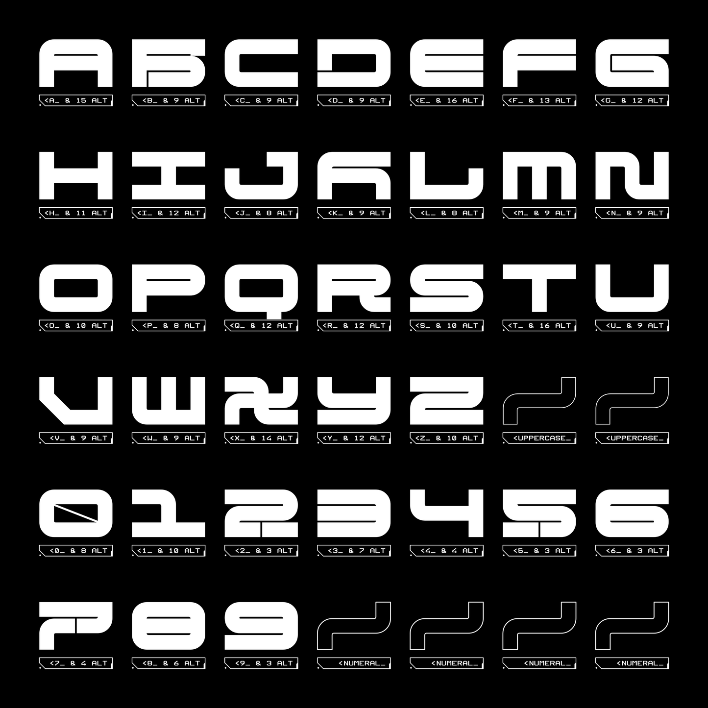 CYBER OZ • Futuristic Typeface • Full Font Family • Fontforzula