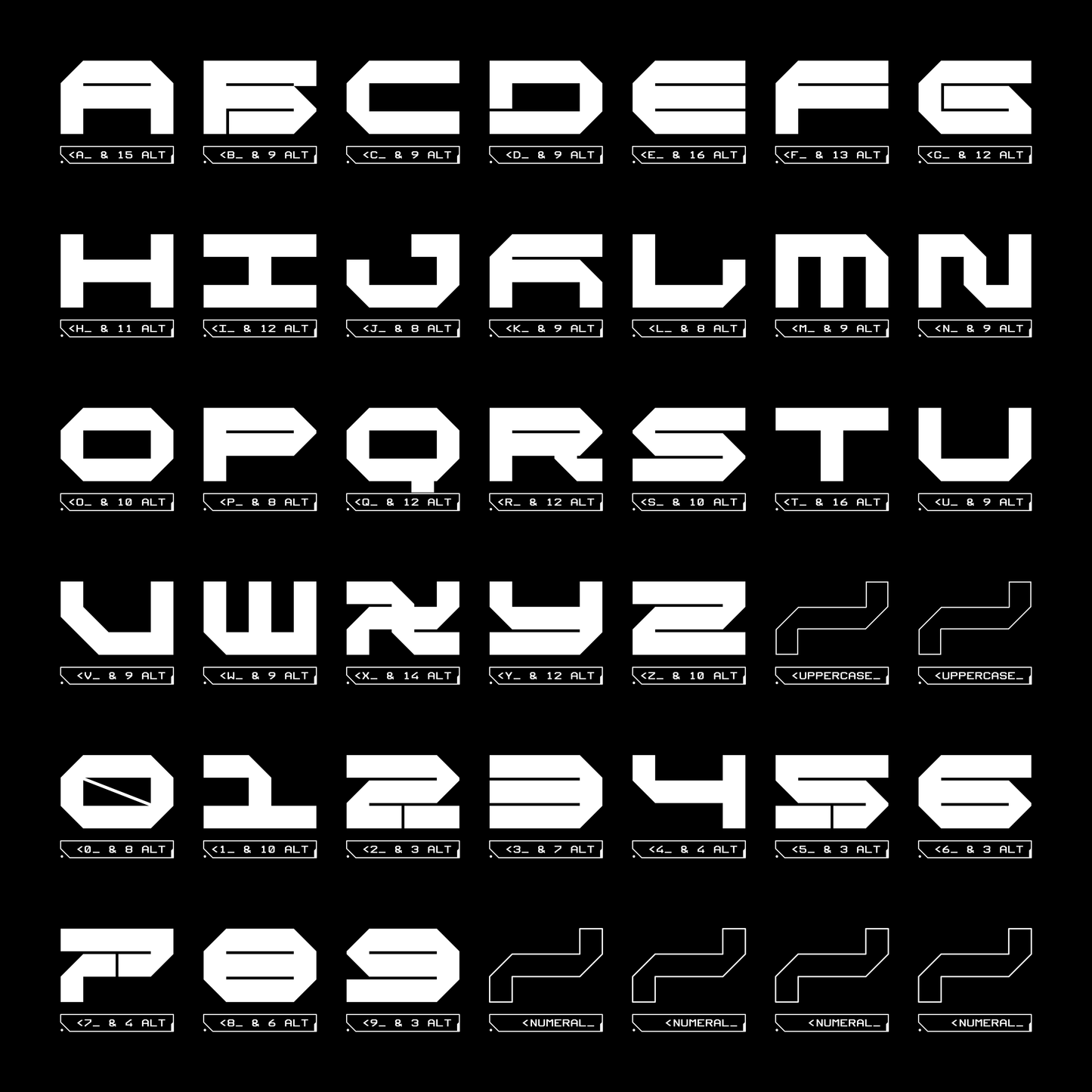 CYBER OZ • STRAIGHT • Futuristic Typeface • Fontforzula