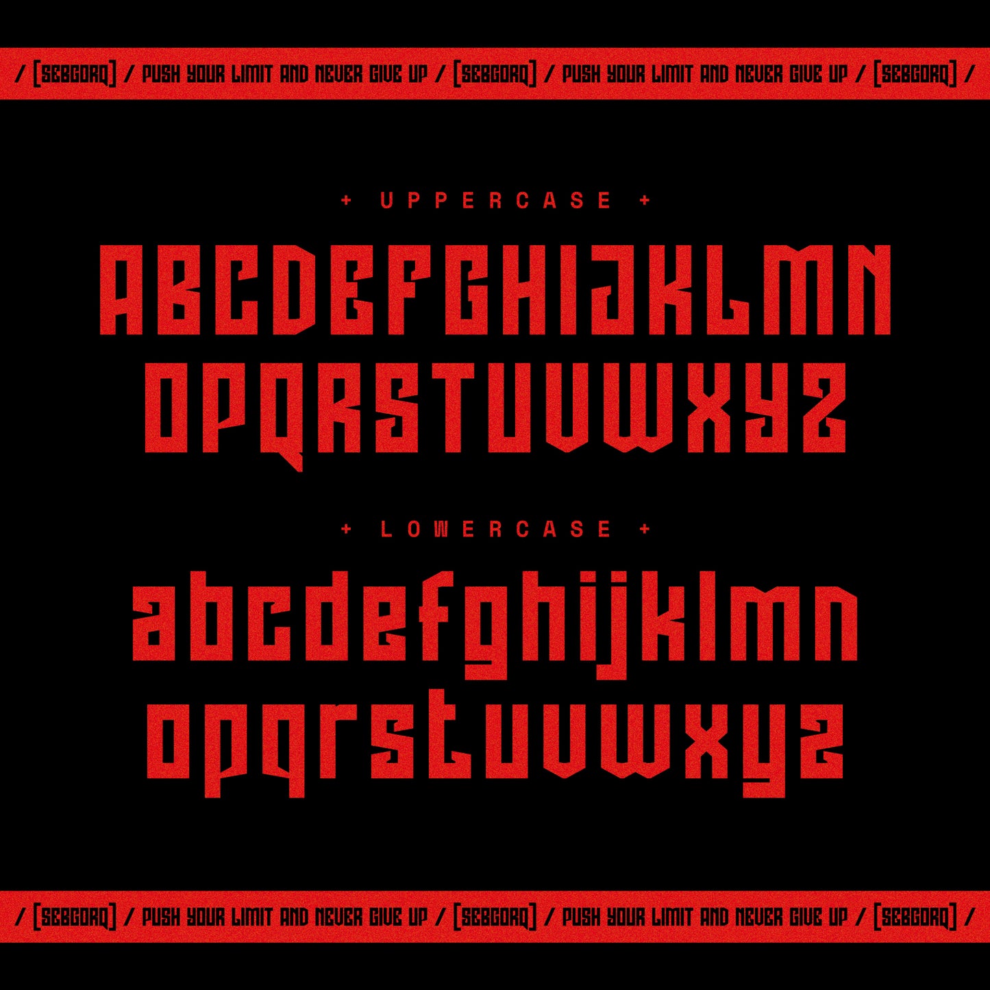 NCL SEBGORQ • Experimental Typeface