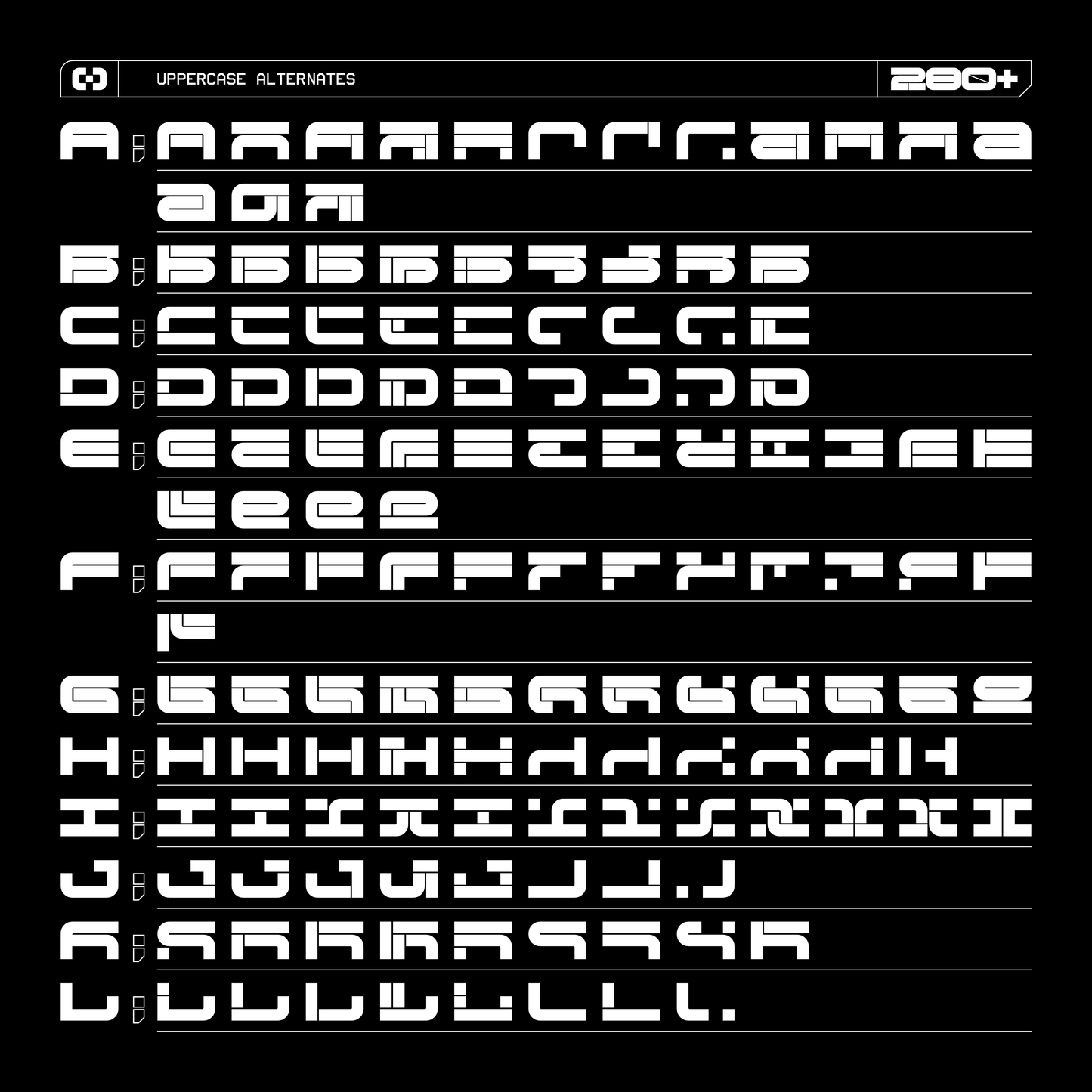 CYBER OZ • Futuristic Typeface • Full Font Family • Fontforzula