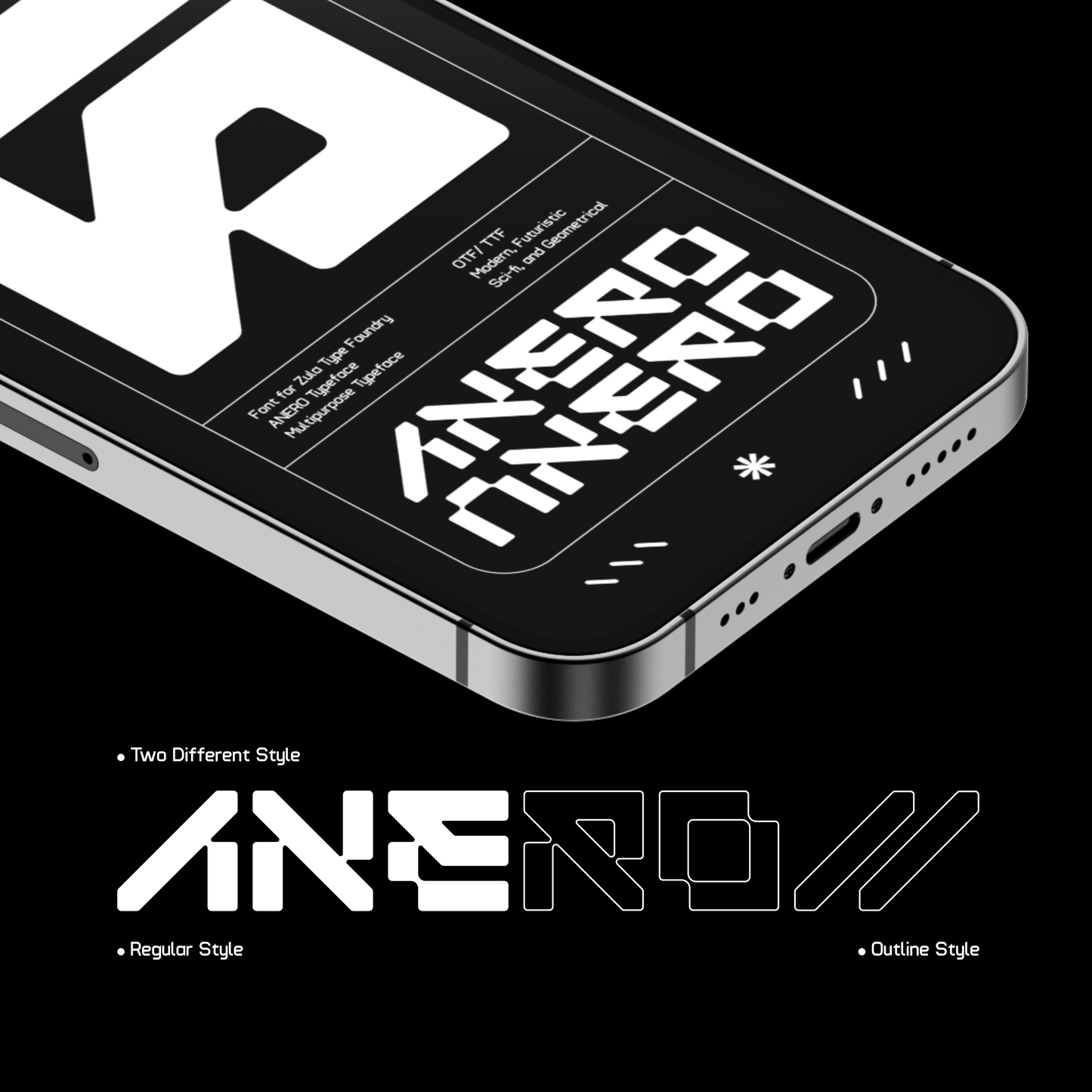 ANERO • Modern Geometric Typeface