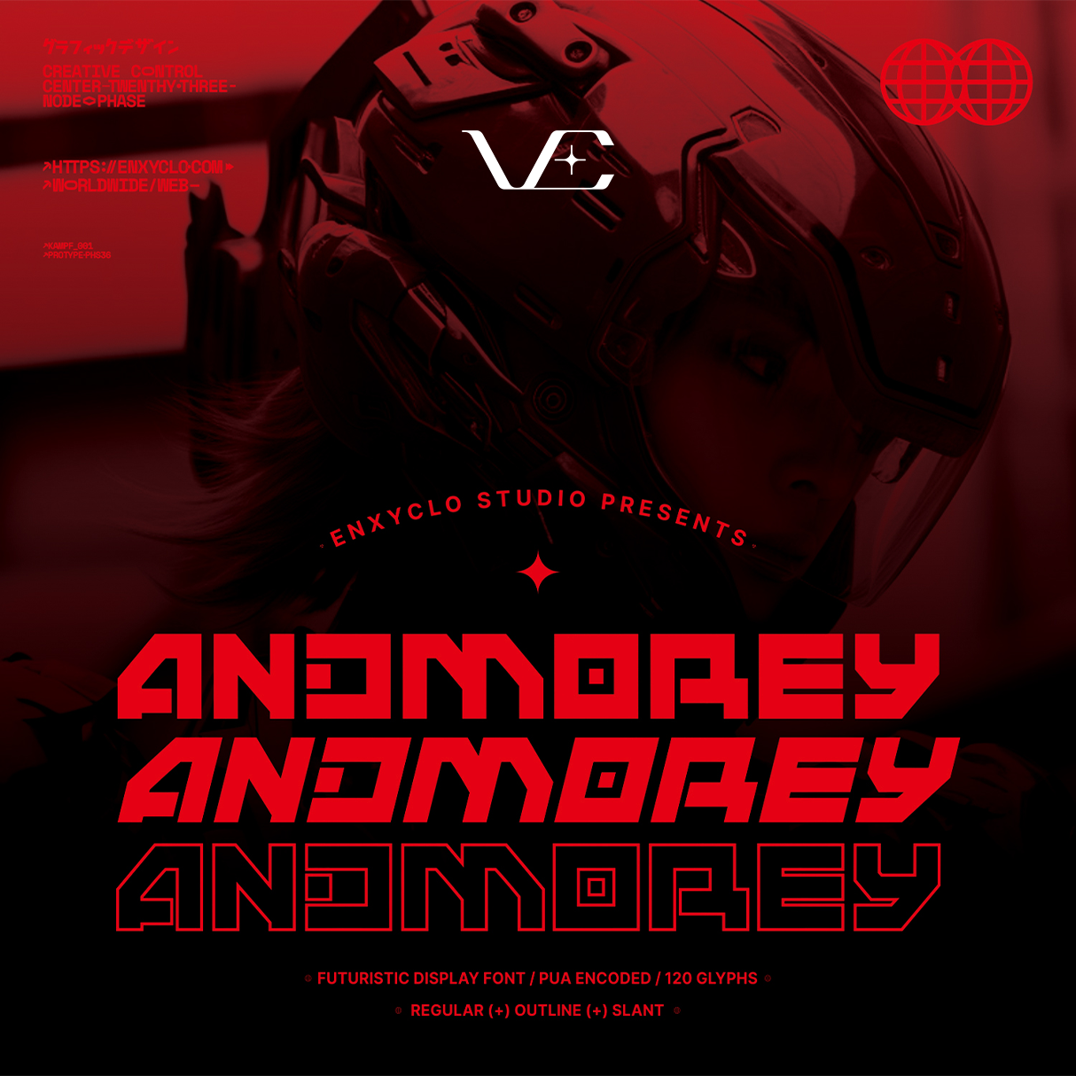 ANDMOREY • Cyberpunk Typeface