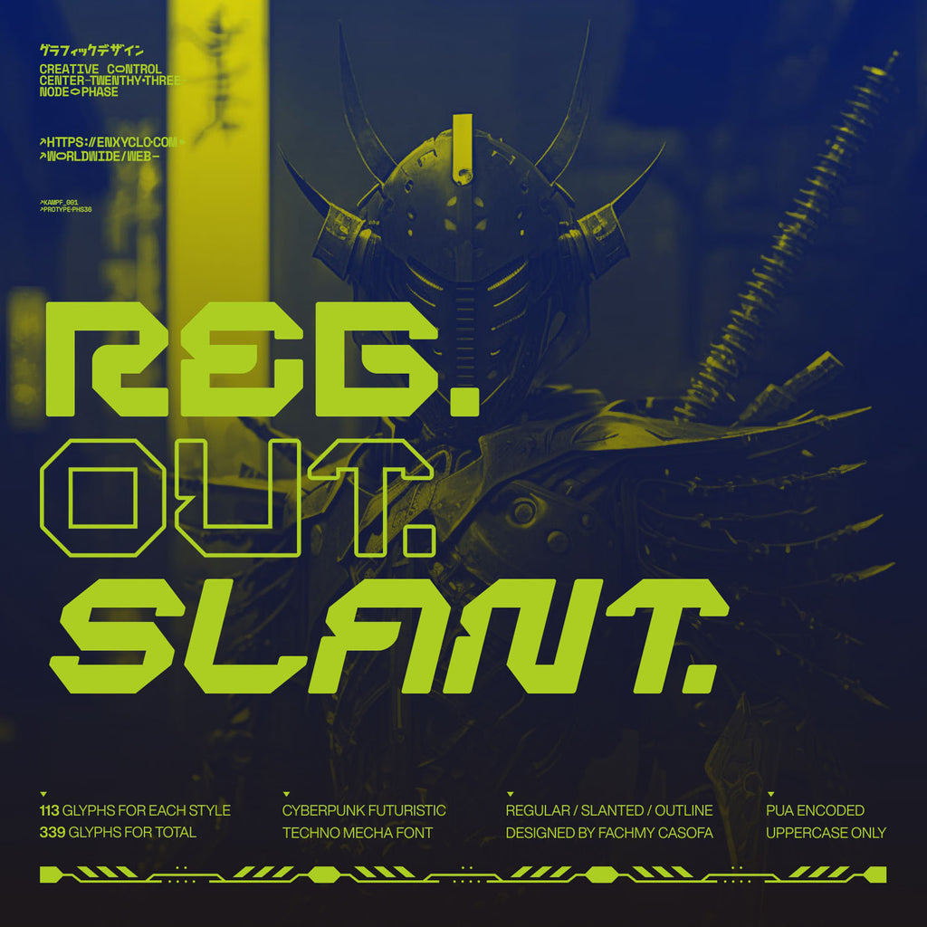 BERGAN • Cyberpunk Typeface