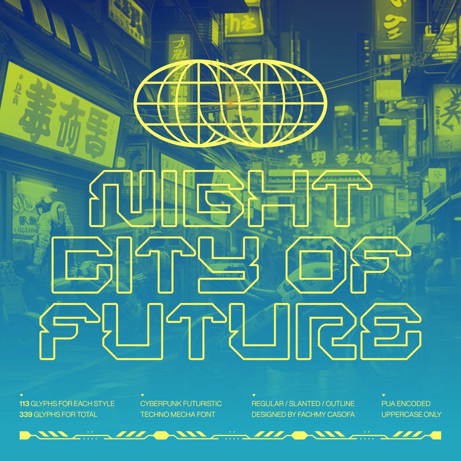 BERGAN • Cyberpunk Typeface