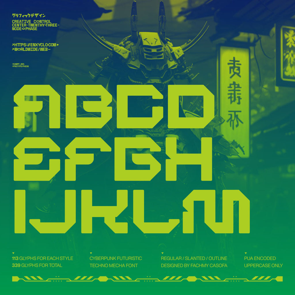 BERGAN • Cyberpunk Typeface
