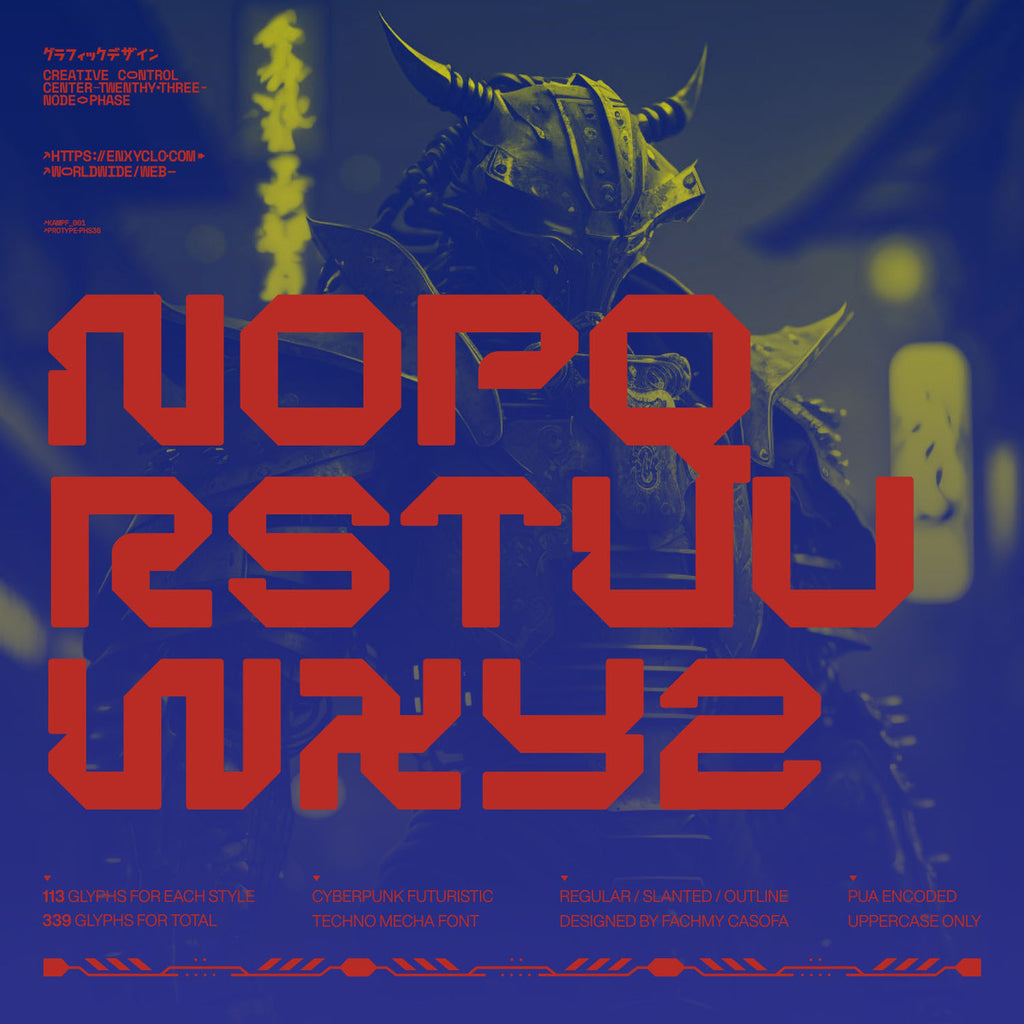 BERGAN • Cyberpunk Typeface