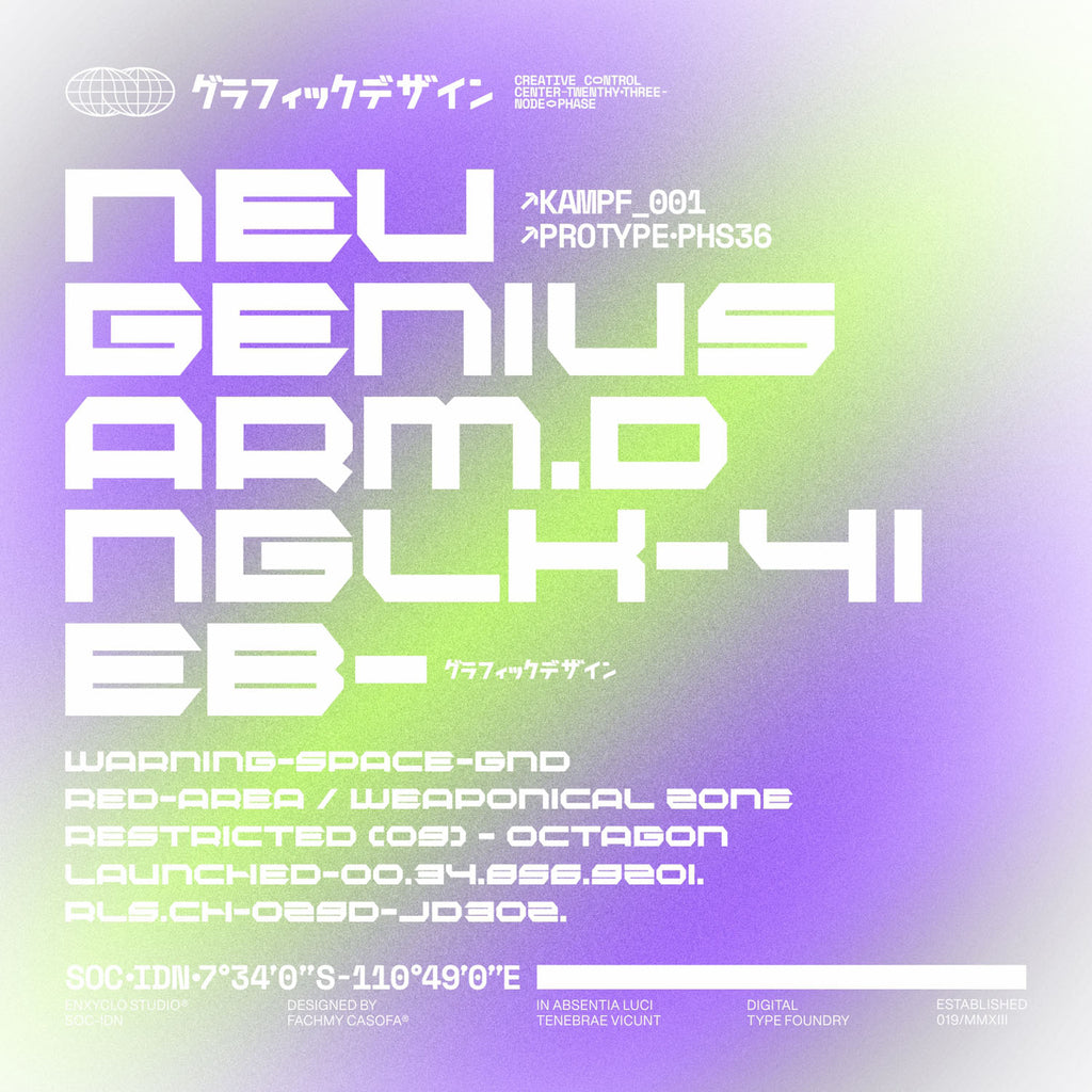 BEXAGO • Cyberpunk Typeface