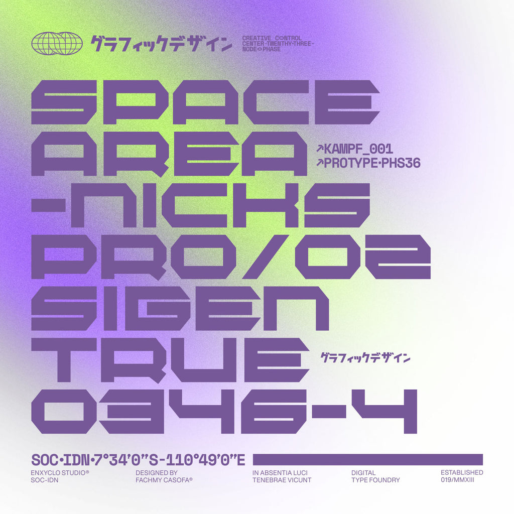 BEXAGO • Cyberpunk Typeface