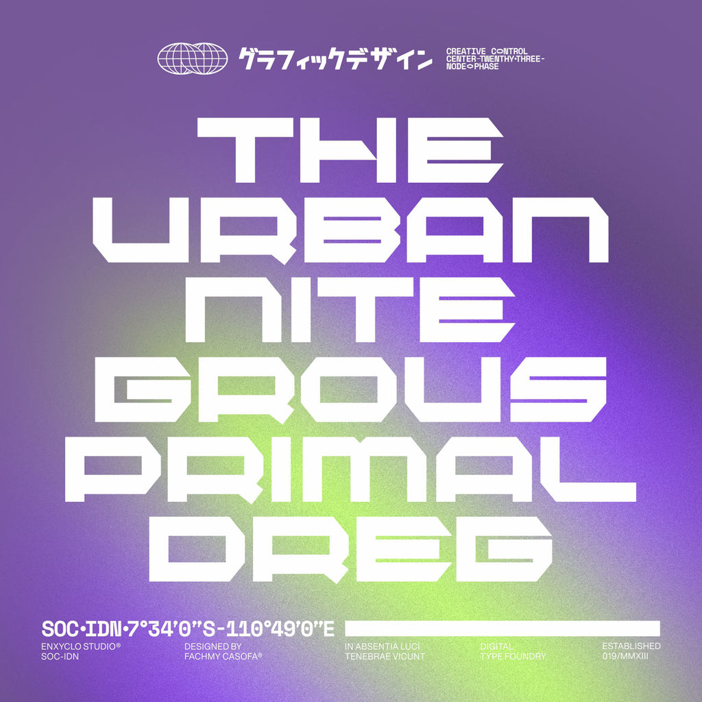 BEXAGO • Cyberpunk Typeface