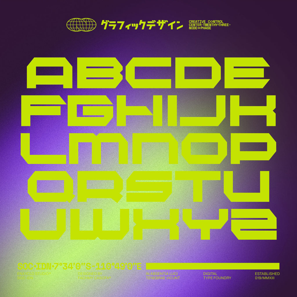 BEXAGO • Cyberpunk Typeface