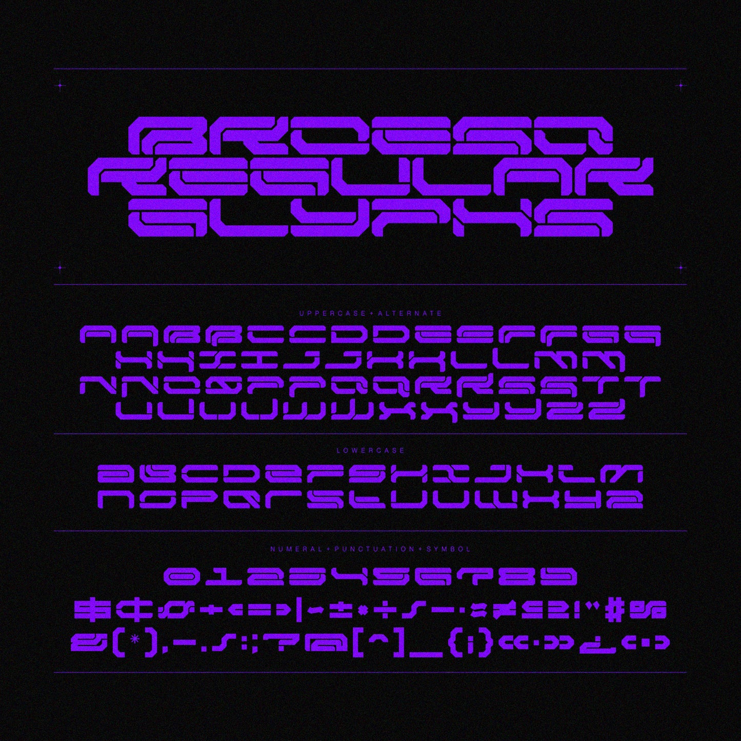 NCL BROESQ • Cyberpunk Typeface