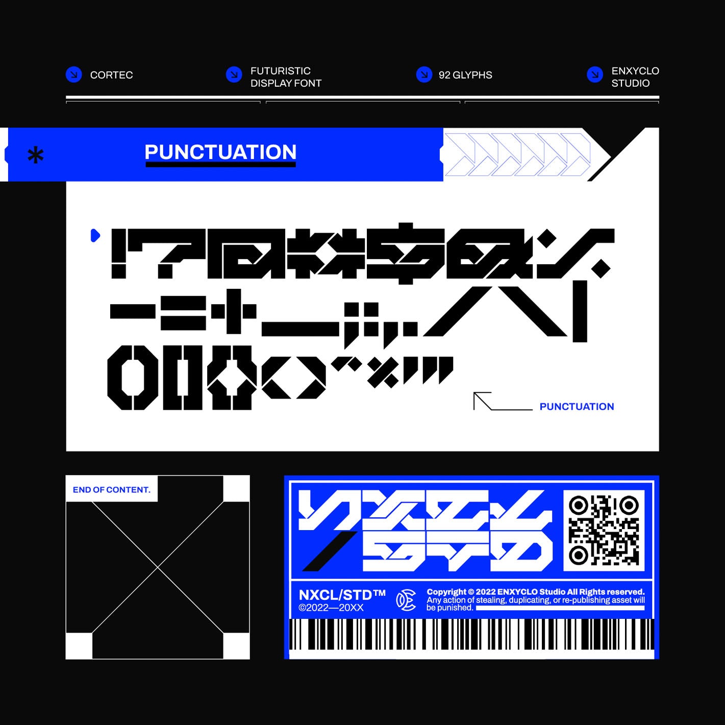 CORTEC • Cyberpunk Typeface