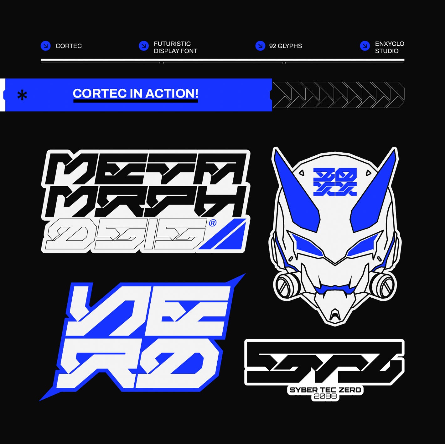 CORTEC • Cyberpunk Typeface
