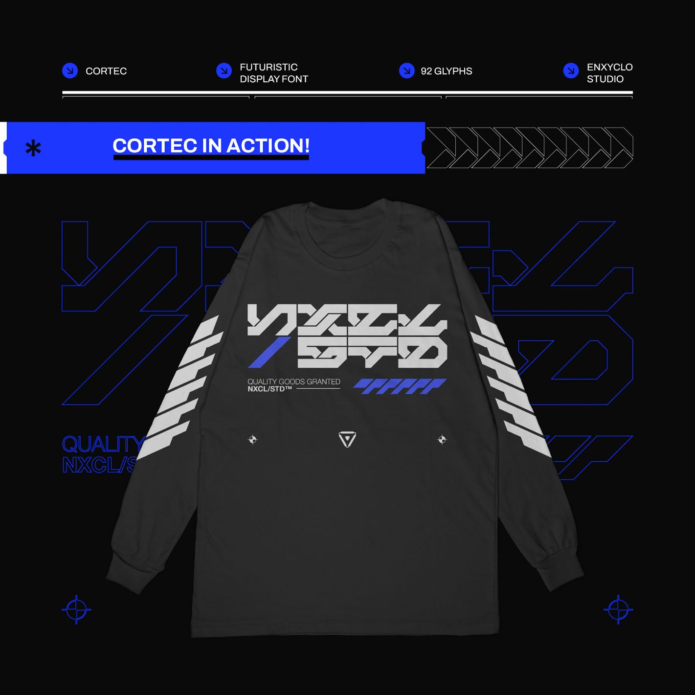 CORTEC • Cyberpunk Typeface