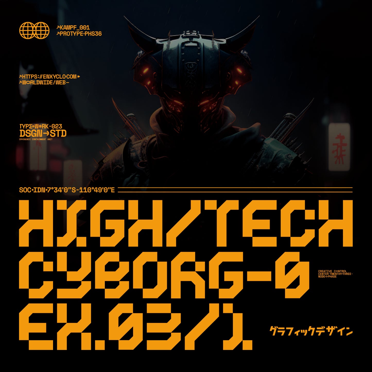 CYKLONE • Cyberpunk Typeface