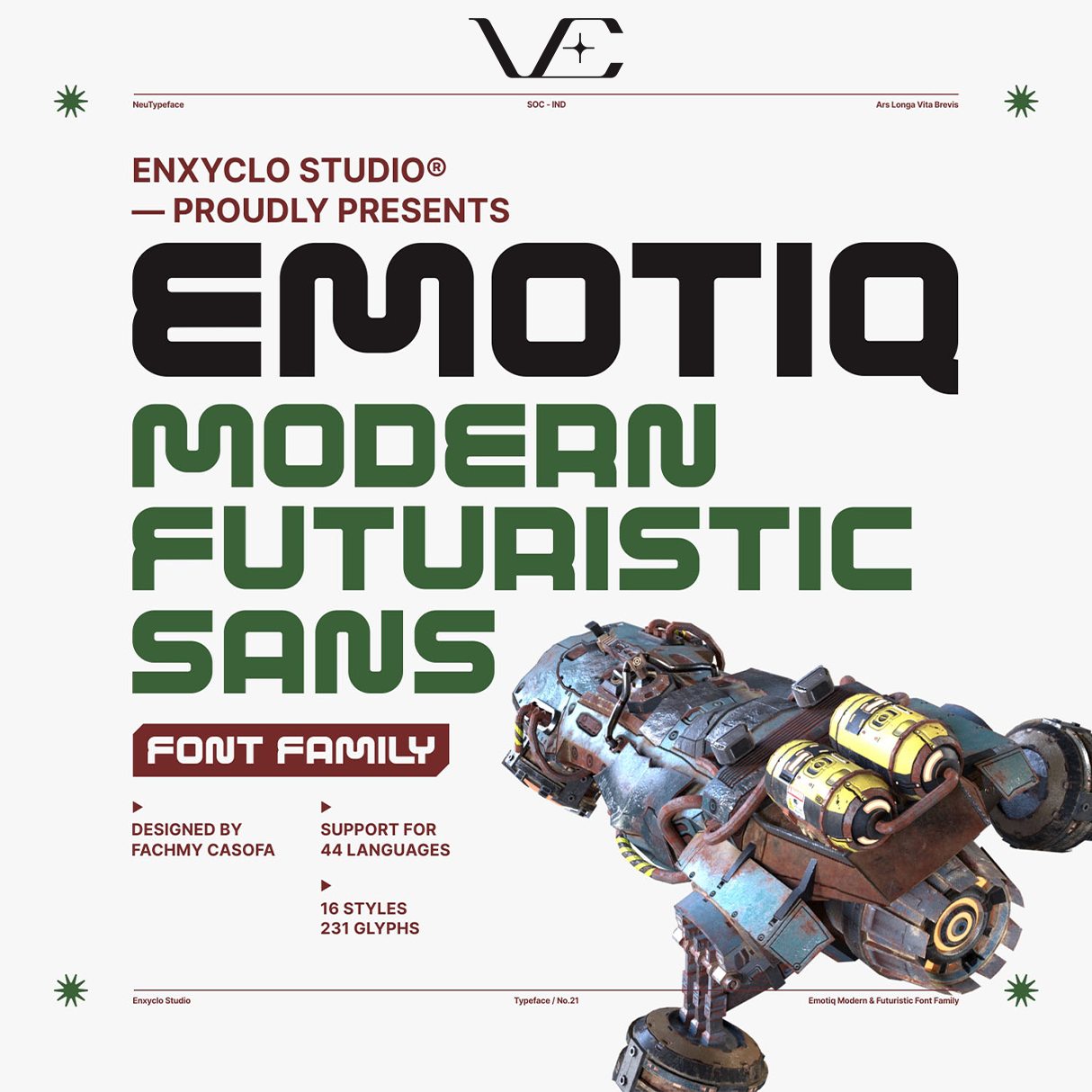 EMOTIQ • Cyberpunk Typeface