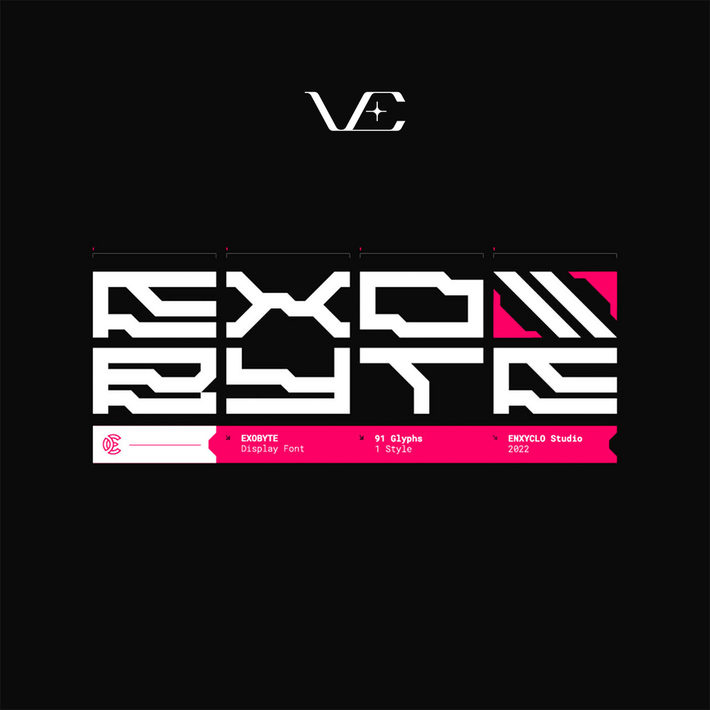 EXOBYTE • Cyberpunk Typeface