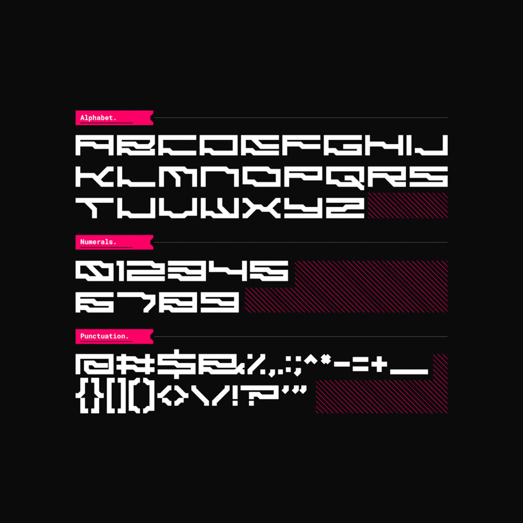 EXOBYTE • Cyberpunk Typeface