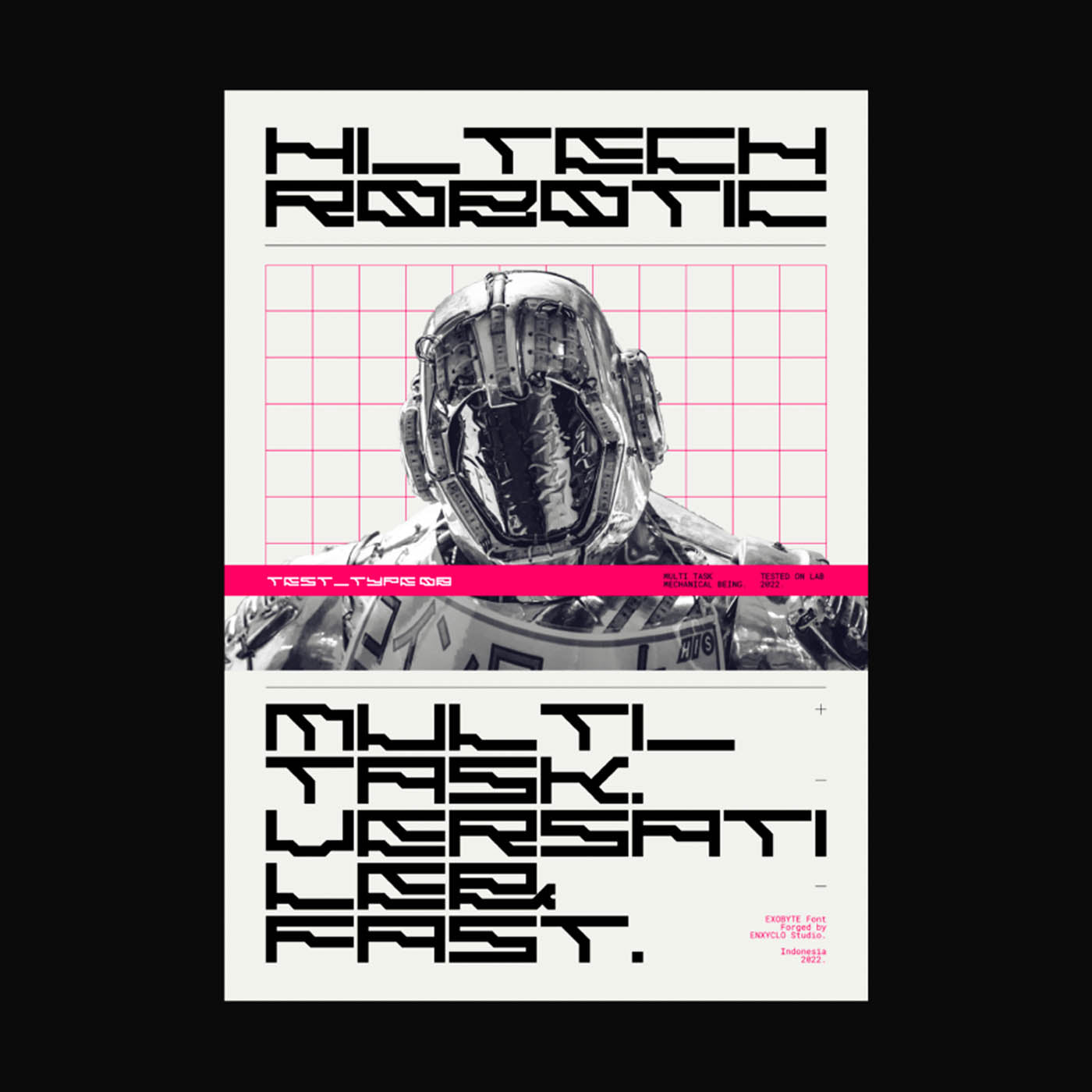 EXOBYTE • Cyberpunk Typeface