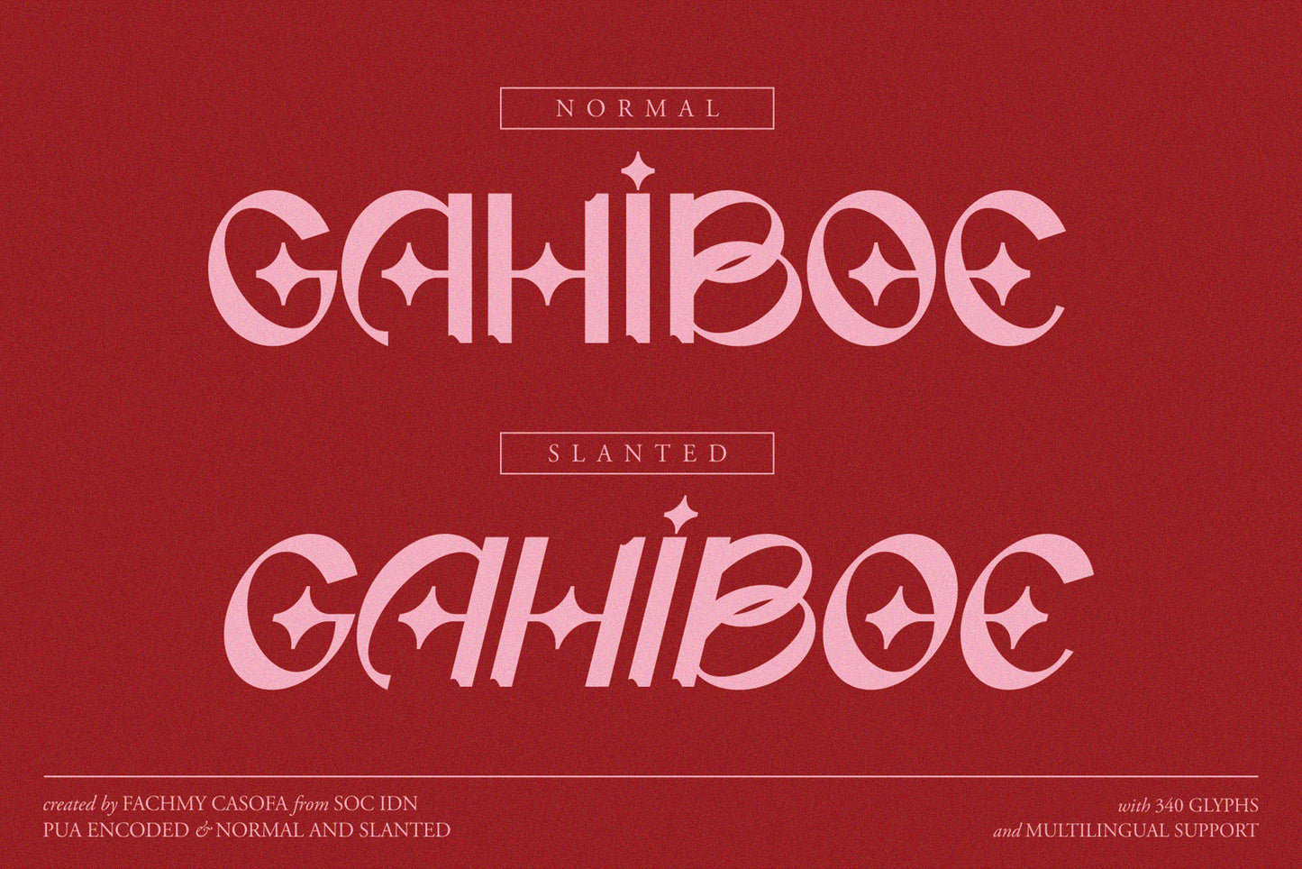 GAHIBOE • Retro Typeface