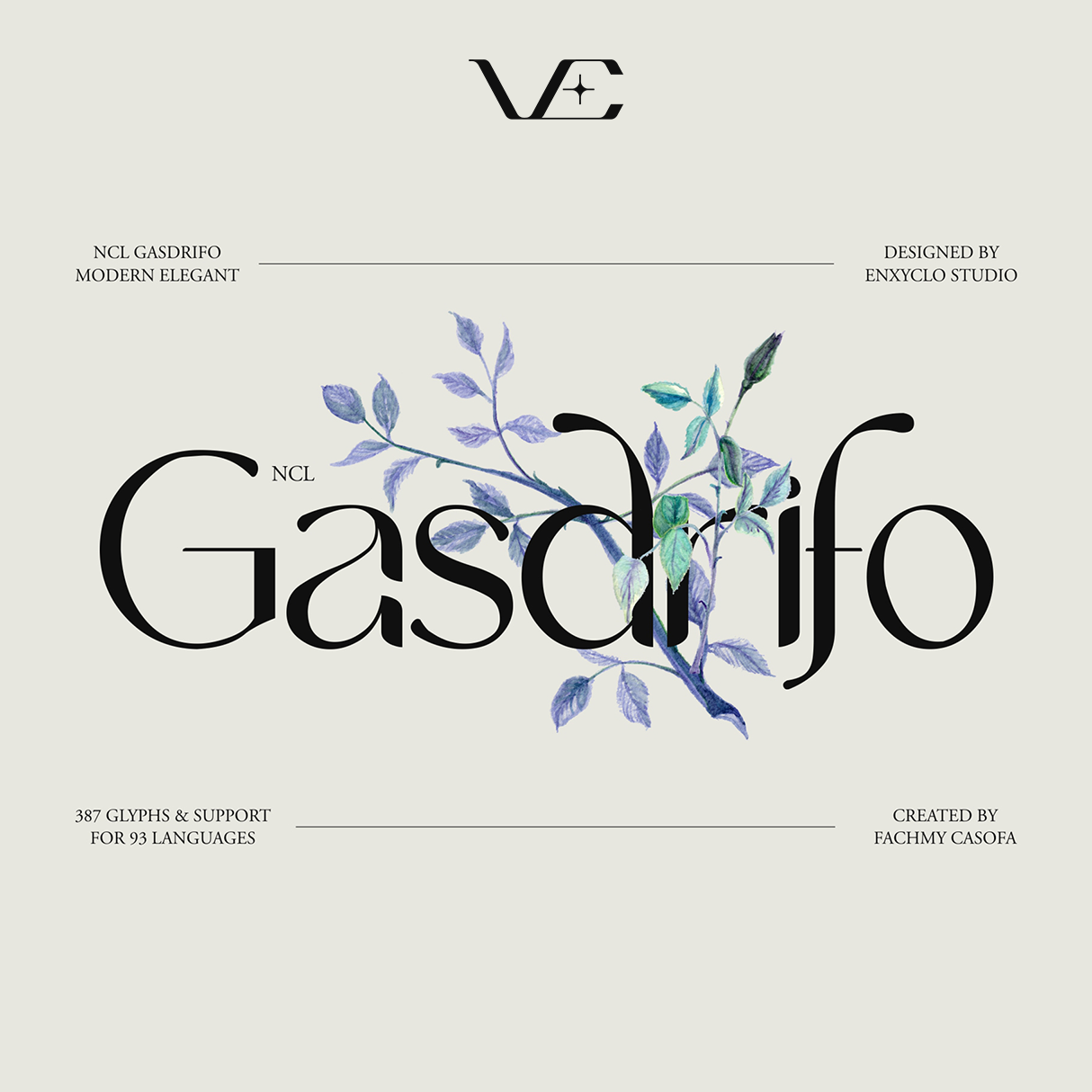 NCL GASDRIFO • Serif Typeface