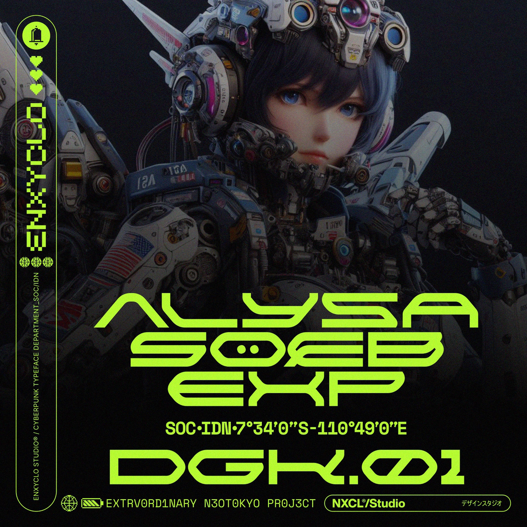 NCL KAMVER • Cyberpunk Typeface