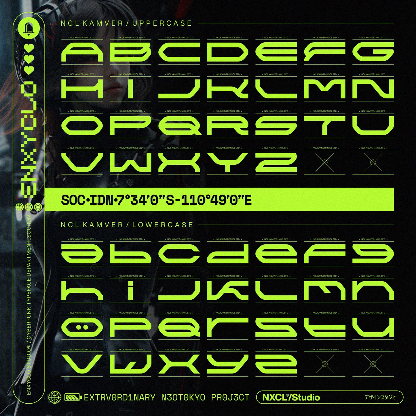 NCL KAMVER • Cyberpunk Typeface