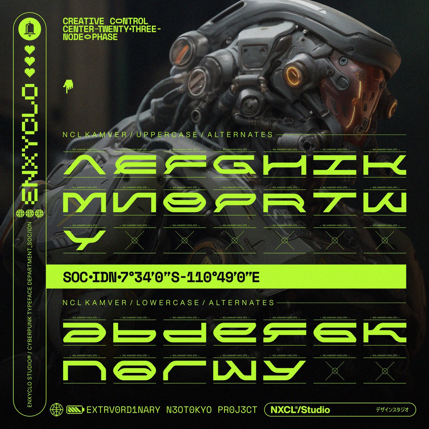 NCL KAMVER • Cyberpunk Typeface