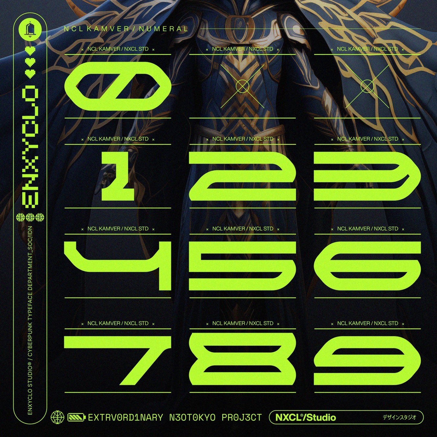 NCL KAMVER • Cyberpunk Typeface