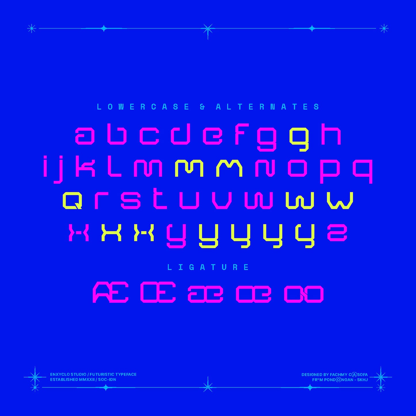 NCL ARSEGZONE • Futuristic Modern Typeface