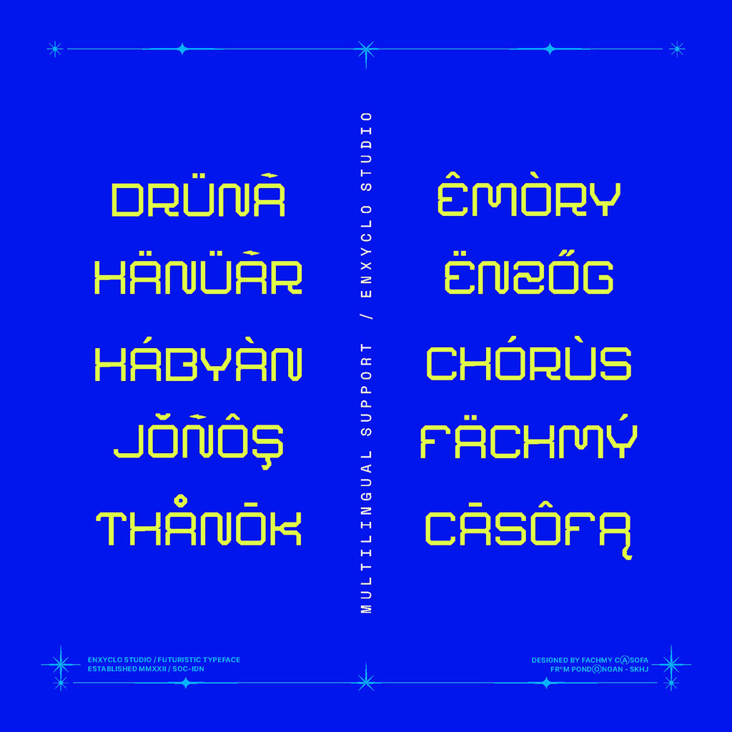 NCL ARSEGZONE • Futuristic Modern Typeface