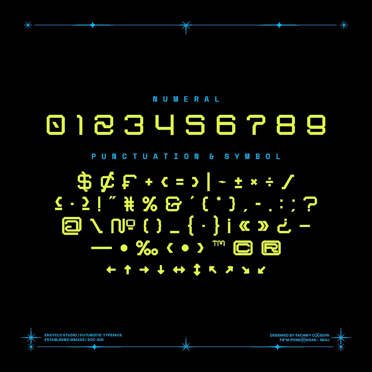 NCL ARSEGZONE • Futuristic Modern Typeface