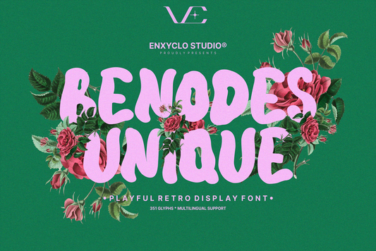 NCL BENODES UNIQUE • Retro Typeface