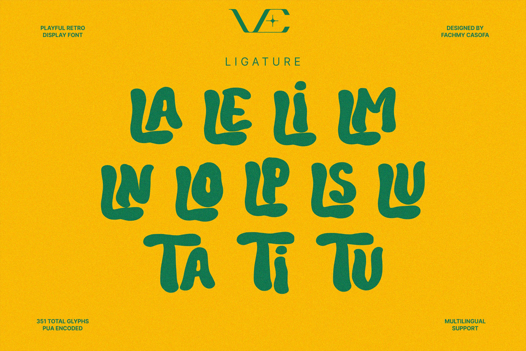 NCL BENODES UNIQUE • Retro Typeface