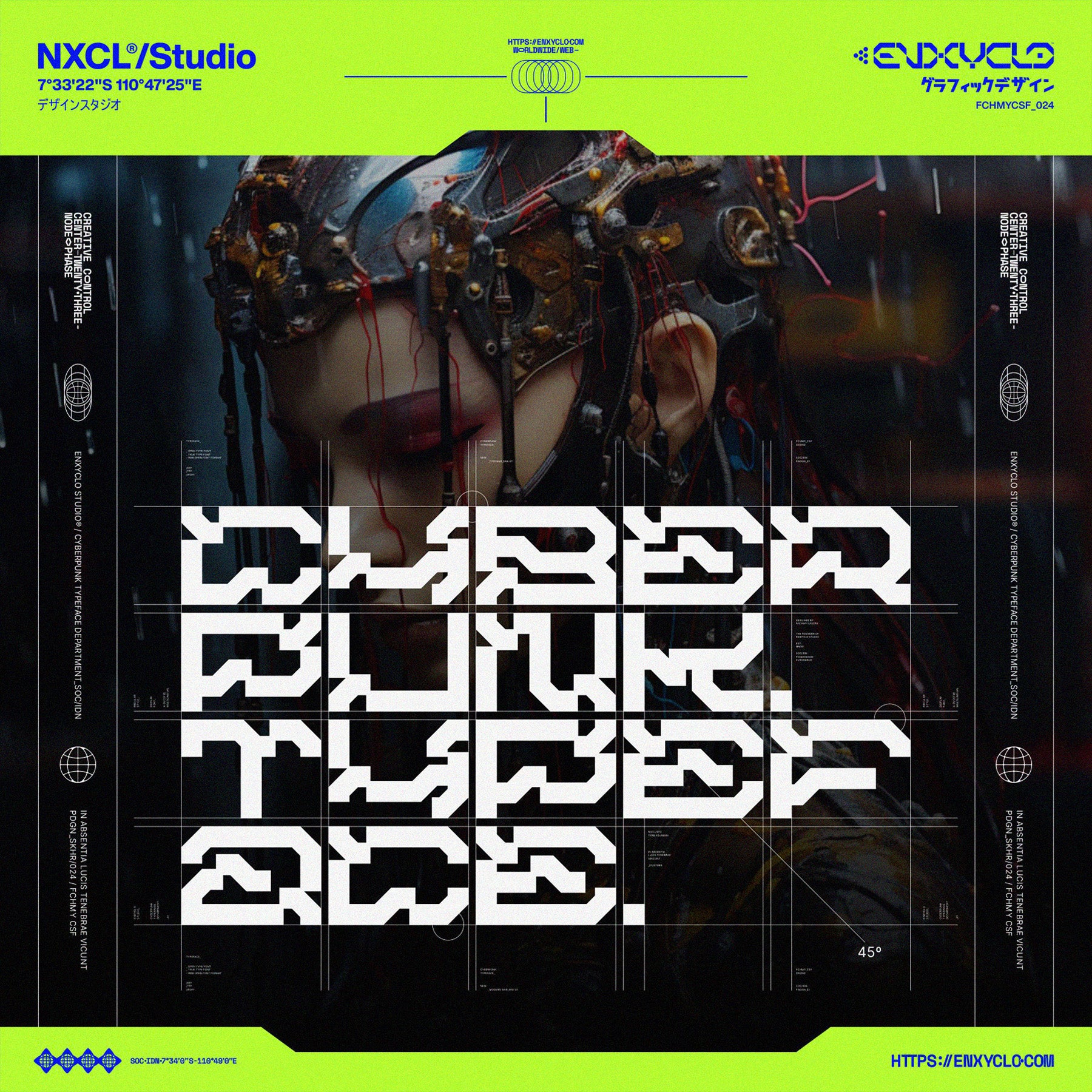 NCL GRAXEBEOSA • Cyberpunk Typeface