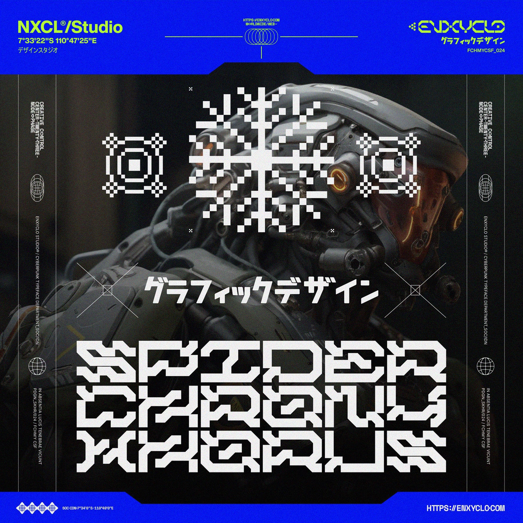 NCL GRAXEBEOSA • Cyberpunk Typeface