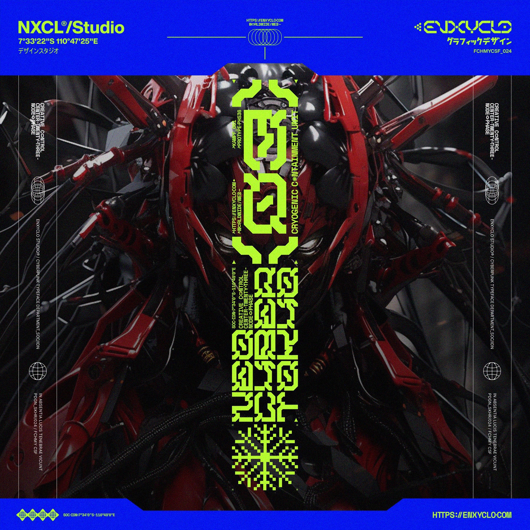 NCL GRAXEBEOSA • Cyberpunk Typeface