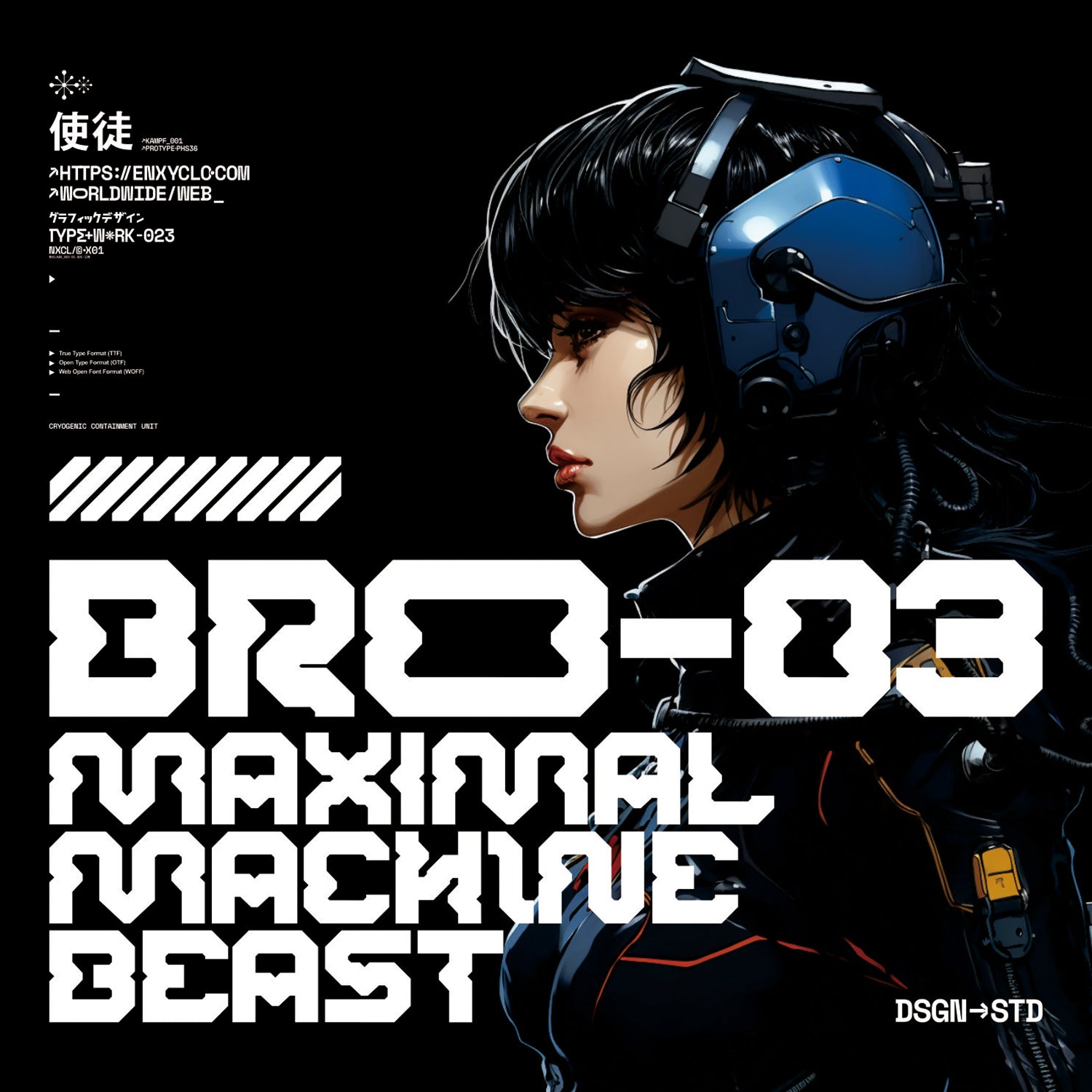 NCL ROBOWAPIX • Cyberpunk Typeface