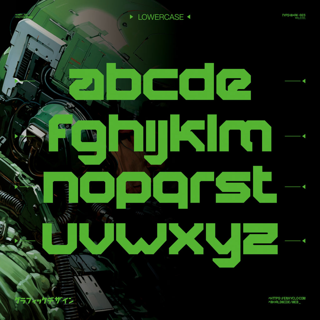NCL ROBOWAPIX • Cyberpunk Typeface