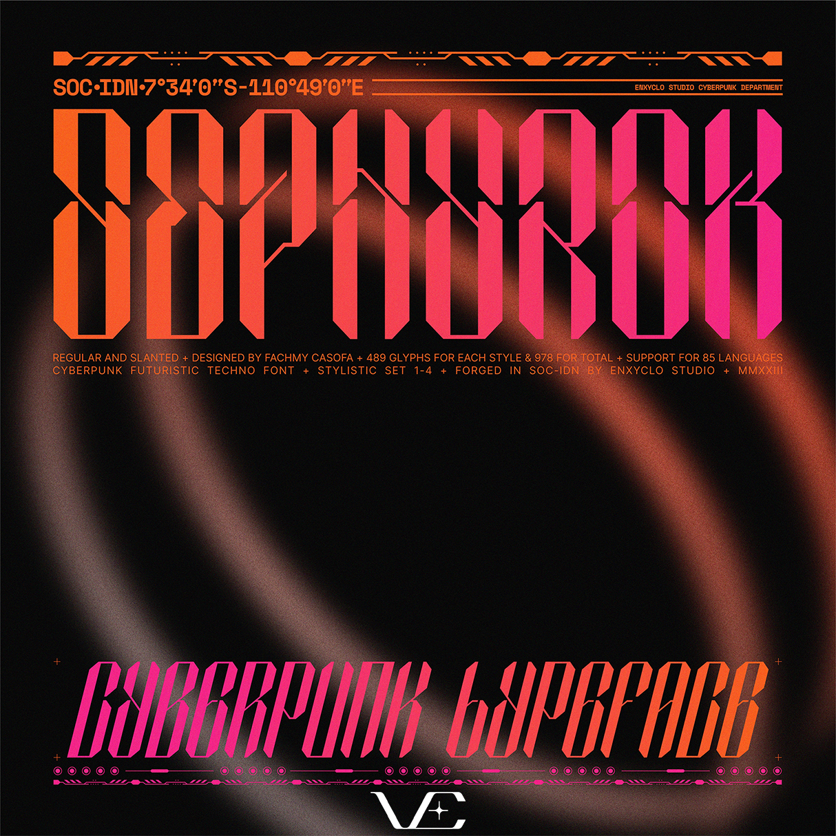 NCL SEPHYROK • Cyberpunk Typeface