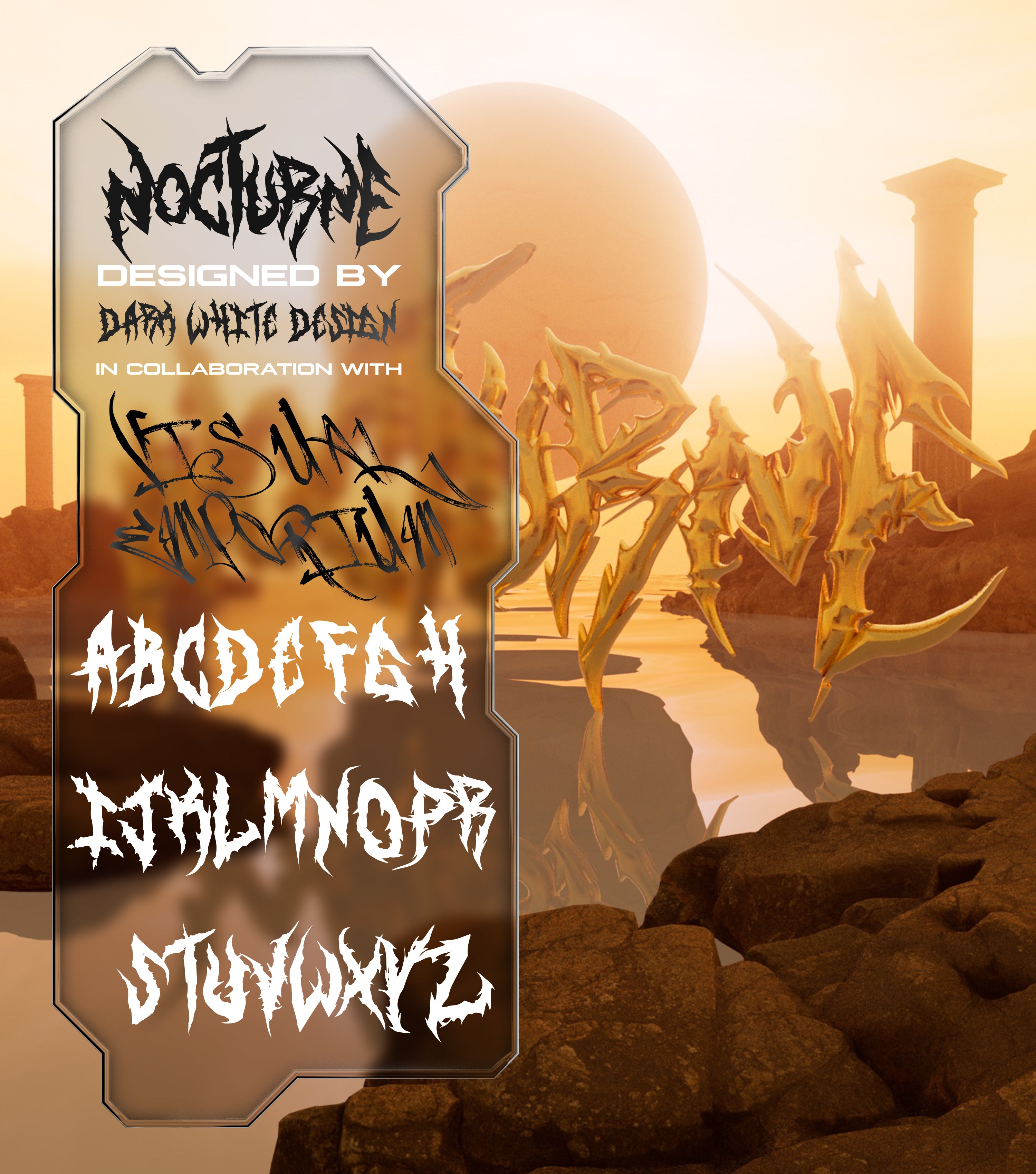 Nocturne - Font - Dark White Design & Visual Emporium